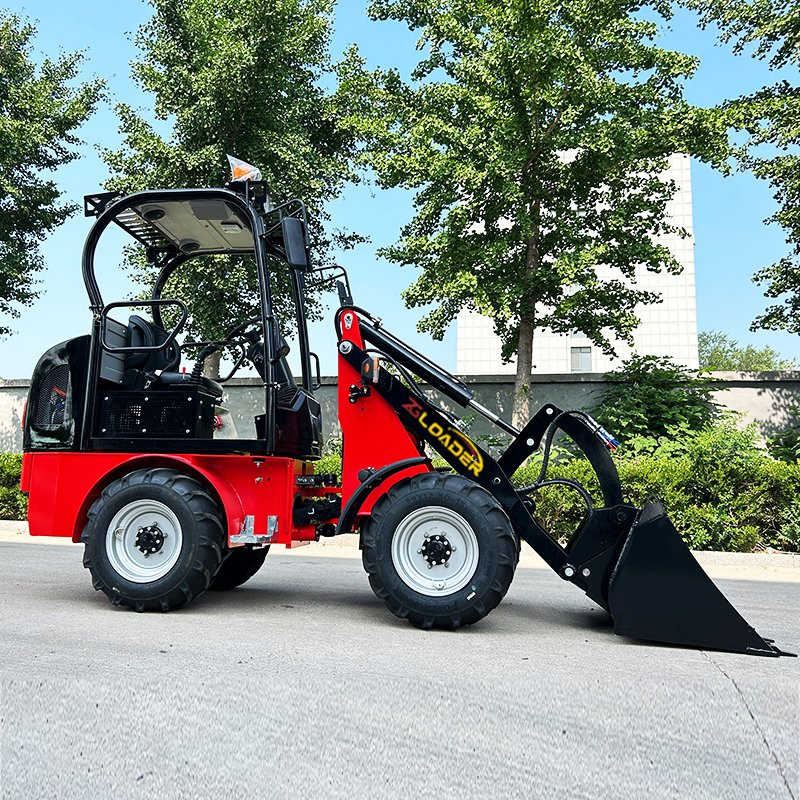 Articulated Steering Myzg 1ton Electric Mini Wheel Loader - Battery Garden Shovel Front End Farm Loader for Sale