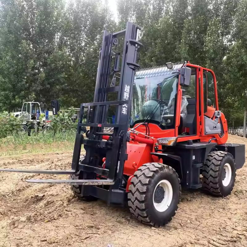 4WD All Rough Terrain Rough Terrain Forklift 3.5 Ton Rough Terrain Forklift with Cabin