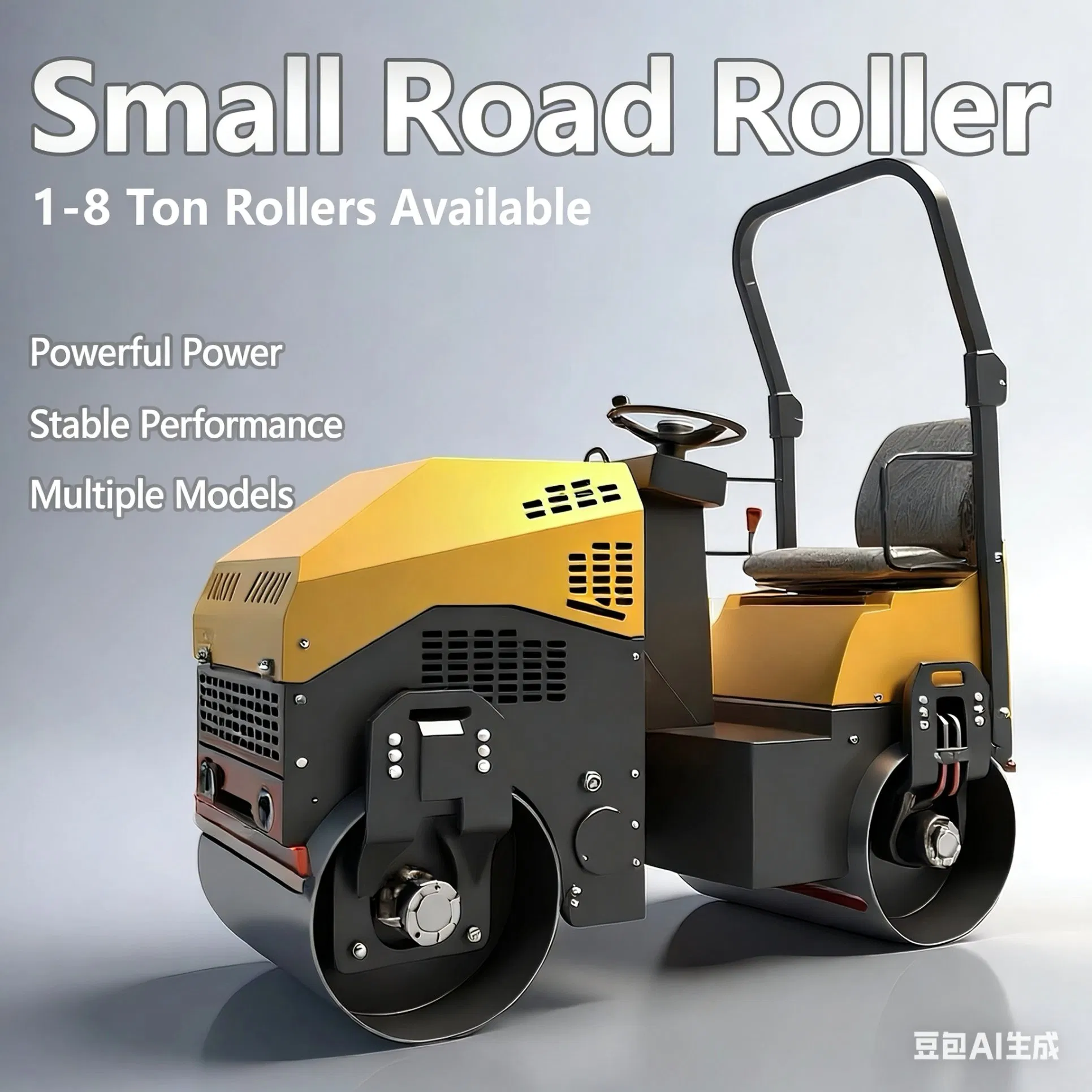Small Trench-Specific Road Roller