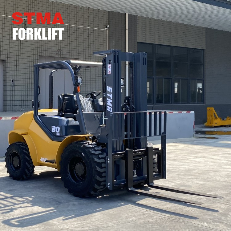 Stma 2.5tn 3tonne Rough Terrain Forklift 4X4 with Mitsubishi S4s Engine Euro3