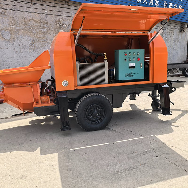 Custom Portable Hydraulic Mounted Diesel Fixed Small Trailer Transfer Hydraulic Cement Concrete Truck Mixer Pump