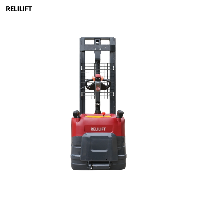 Cheap Walk-Behind Battery Charger Full Narrow Aisle All Terrain Electric Pallet Stacker PU Tire for Indoor and Outdoor 1.5 Ton 2 Ton Xilin Electric Stacker