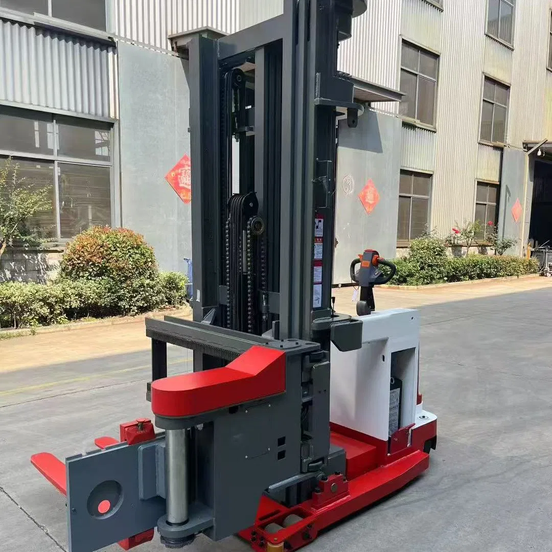 2000kg 4500mm New Three Way Forklift Narrow Aisle Stacker /Lifting Electric Reach Truck