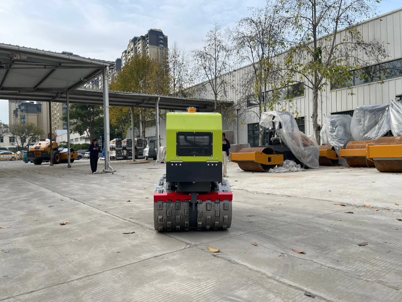 Remote Control Trench Vibratory Road Roller Compact New Design Trench Roller Compactor for Tight Spaces Compaction Construction