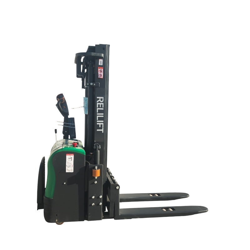 OEM Standing Operation Full Electric Relilift Hangcha Forklift Mini Pallet 1.5-2ton Stacker