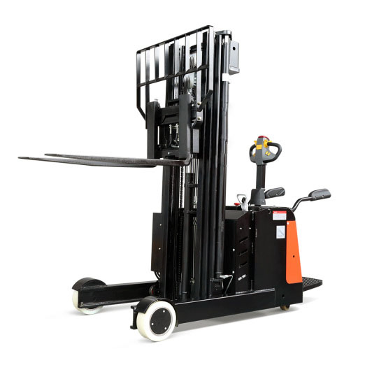 1.2 1.5ton Advanced Unique Walkie Electric Container Forklift Reach Truck for Narrow Aisle Pallet Handling Cqe12r/15r