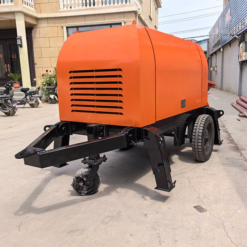 Custom Portable Hydraulic Mounted Diesel Fixed Small Trailer Transfer Hydraulic Cement Concrete Truck Mixer Pump
