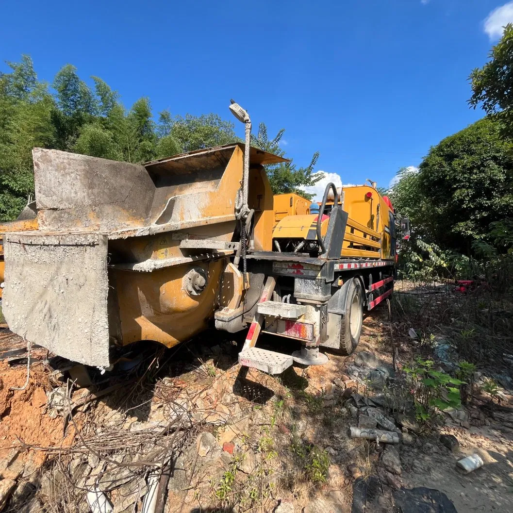 Used Sanny Concrete Line Pump Hydraulic Pump Truck Mounted Concrete Pump Hbt118-25 Made in 2022 in Good Condition