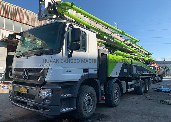 60m Zoomlion Renewed Beton Pump Mercedes Benz 6 Boom Section Pumping Truck Mounted Used Concrete Pump