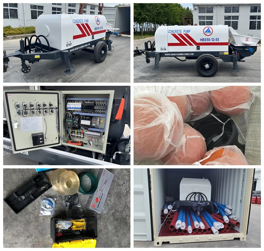 Stationary Concrete Pump Factory 30m3h 40m3/H 50m3/H 60m3h 80m3h Truck Mounted Concrete Pump