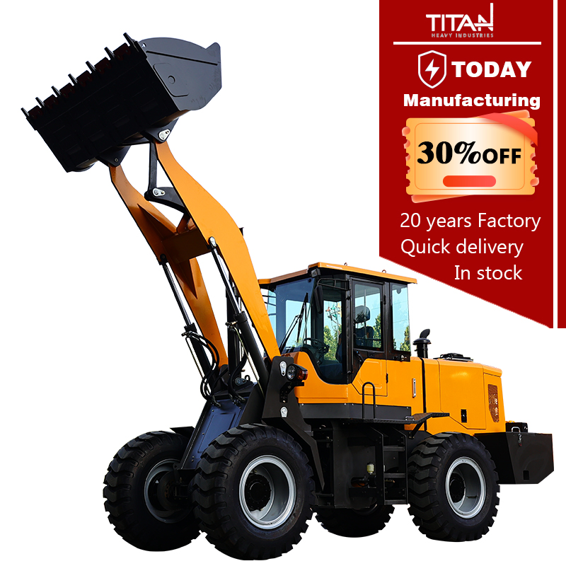 TITAN 3.5 ton compact loader small mini wheel loader front end loaders for sale