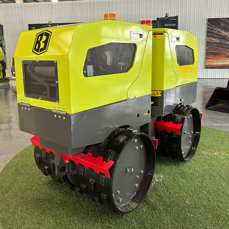 1.8ton Remote Control Trench Sheep Foot Double Drum Yanamr Engine Vibratory RC Road Roller Compactor