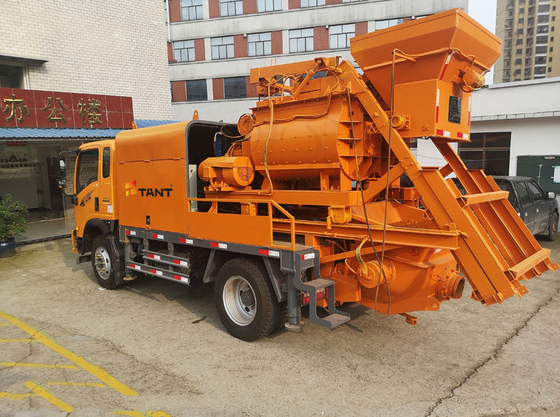 Customized Cement Shaanqi Chassis Mounted Electric Concrete Pump with Truck