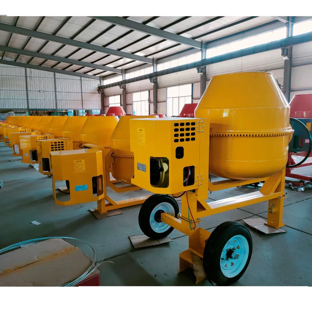 1m3 Towable Diesel Electric Motor Portable Small Mini Concrete Pan Mixer Price in Nigeria Dubai