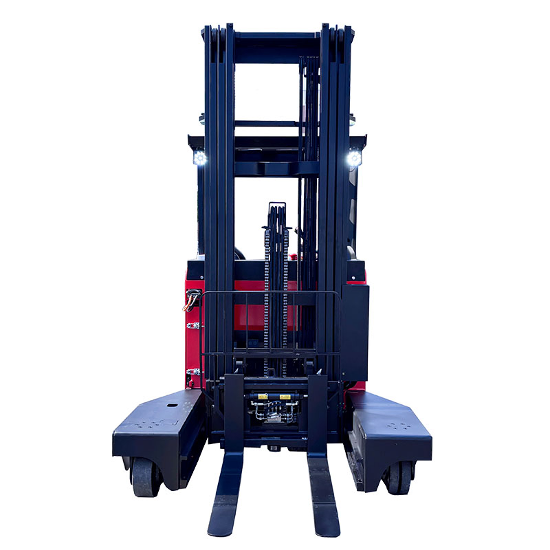 Narrow Aisle 4-Way Forklift Multi-Directional Forklift Warehouse 4 Way Reach Truck