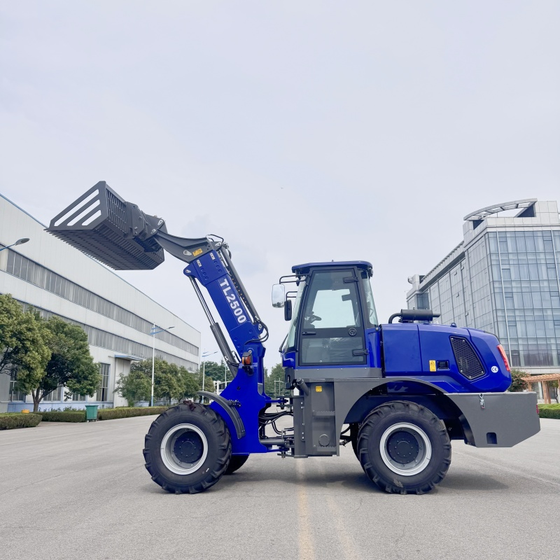 4WD CE 2.5t 3 T 5m Front Wheel Farm Construction Hydraulic Compact Small Telescopic Wheel Loader