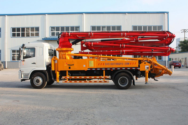 37m Pump Mounted Chassis Mixer Truck Concrete Pump