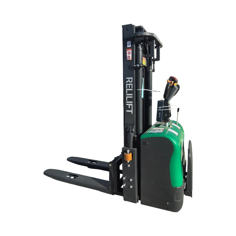 OEM Standing Operation Full Electric Relilift Hangcha Forklift Mini Pallet 1.5-2ton Stacker