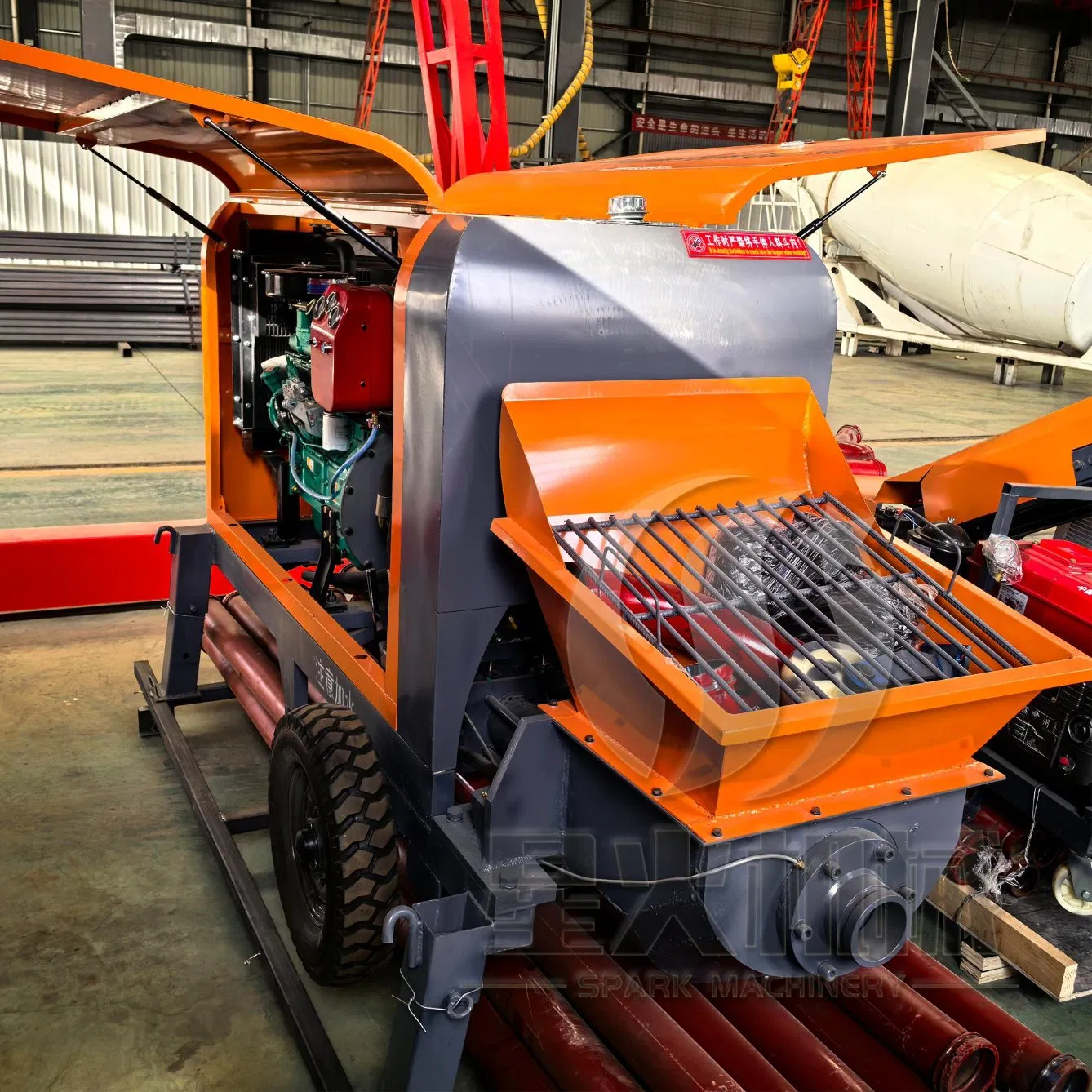 Small CE Hbt 22-20 Mini Portable Construction Truck Mounted Concrete Pump Trailer Pumping Equipment Pipe Flow Monitoring System