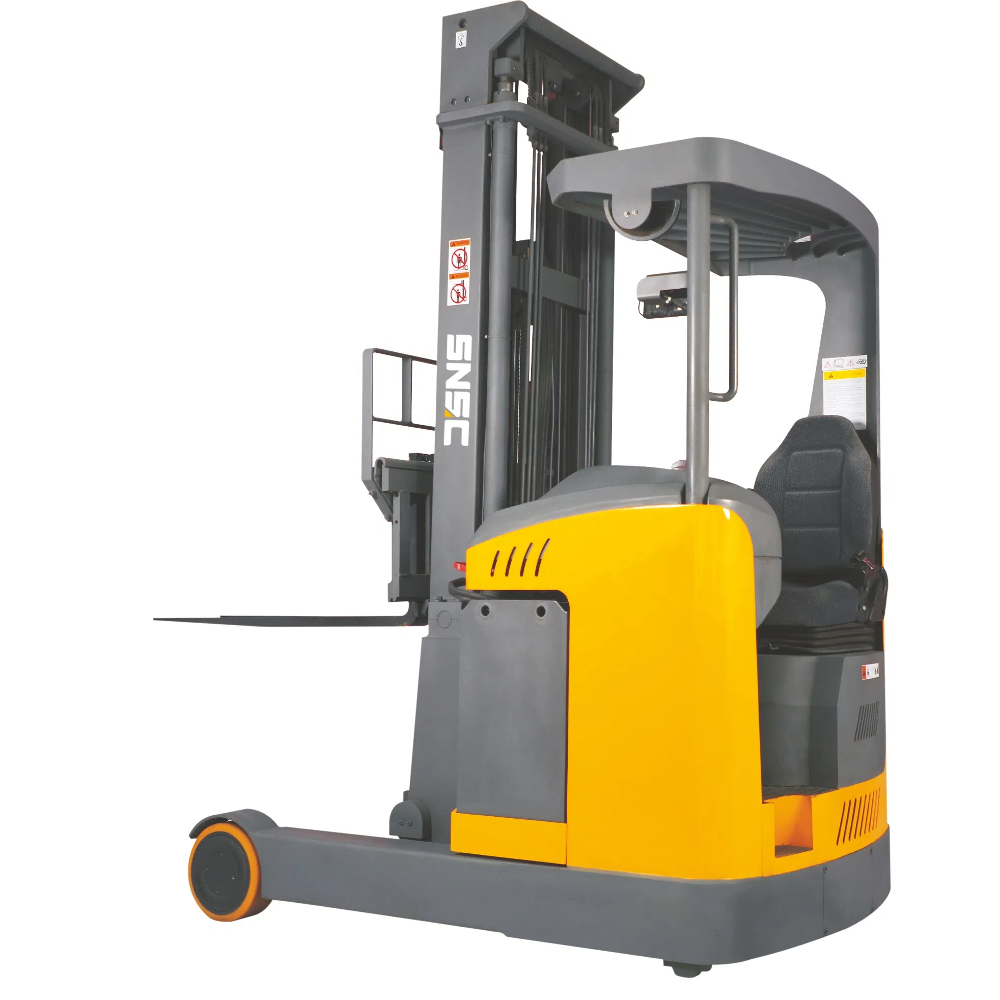 Seated Model Very Narrow Aisle 2000kg 2ton Capacity Electric Reach Truck Montacargas Apilador Retrá Ctil