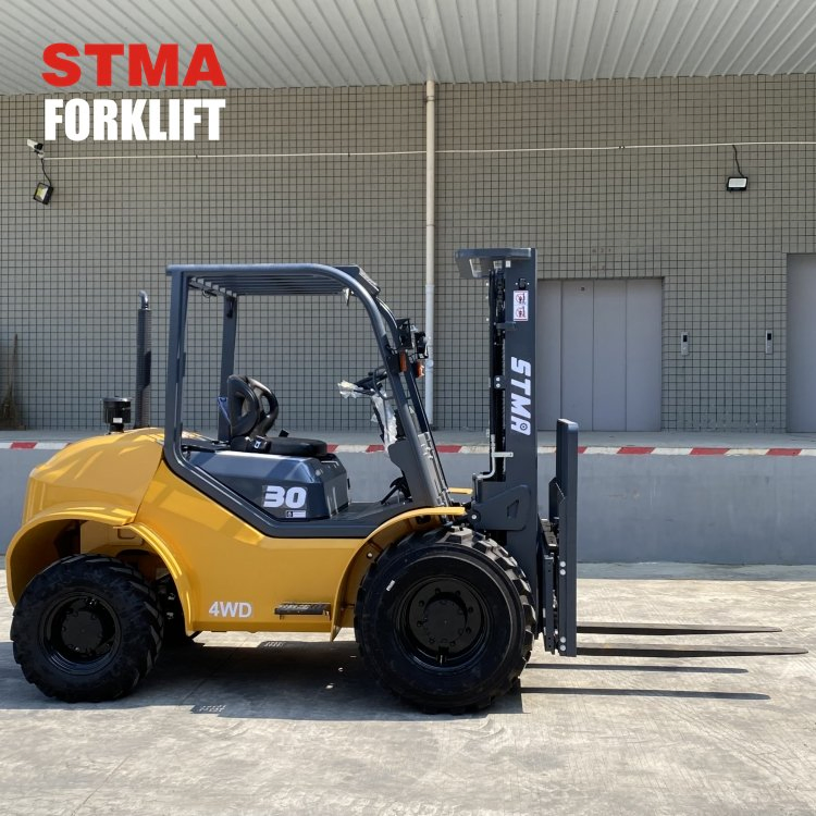 Stma 2.5tn 3tonne Rough Terrain Forklift 4X4 with Mitsubishi S4s Engine Euro3
