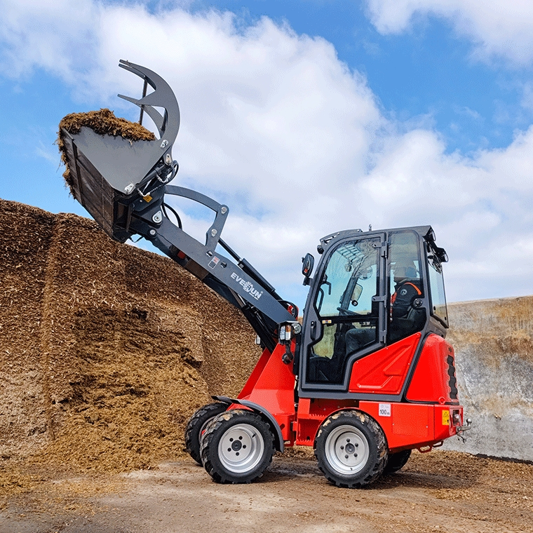China Everun Er1220 CE EPA Compact Construction Gear Box Agricultural Farm Small Articulated Front End Chinese 1.2ton Mini Bucket Shovel Wheel Loader