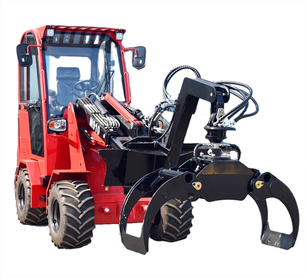 Europe Mini Compact 4WD Articulated Front End Tractor 1t 1.5t 2t Telescopic Boom Wheel Loaders for Farming