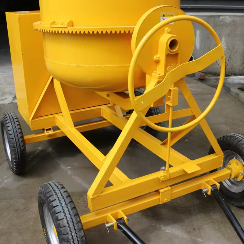 350L Electric Concrete Mixer Convenient Small Concrete Mixer Building Construction Concrete Pan Mixer