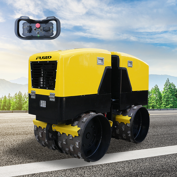 Smart Remote Controlled Trench Roller Vibratory Road Roller