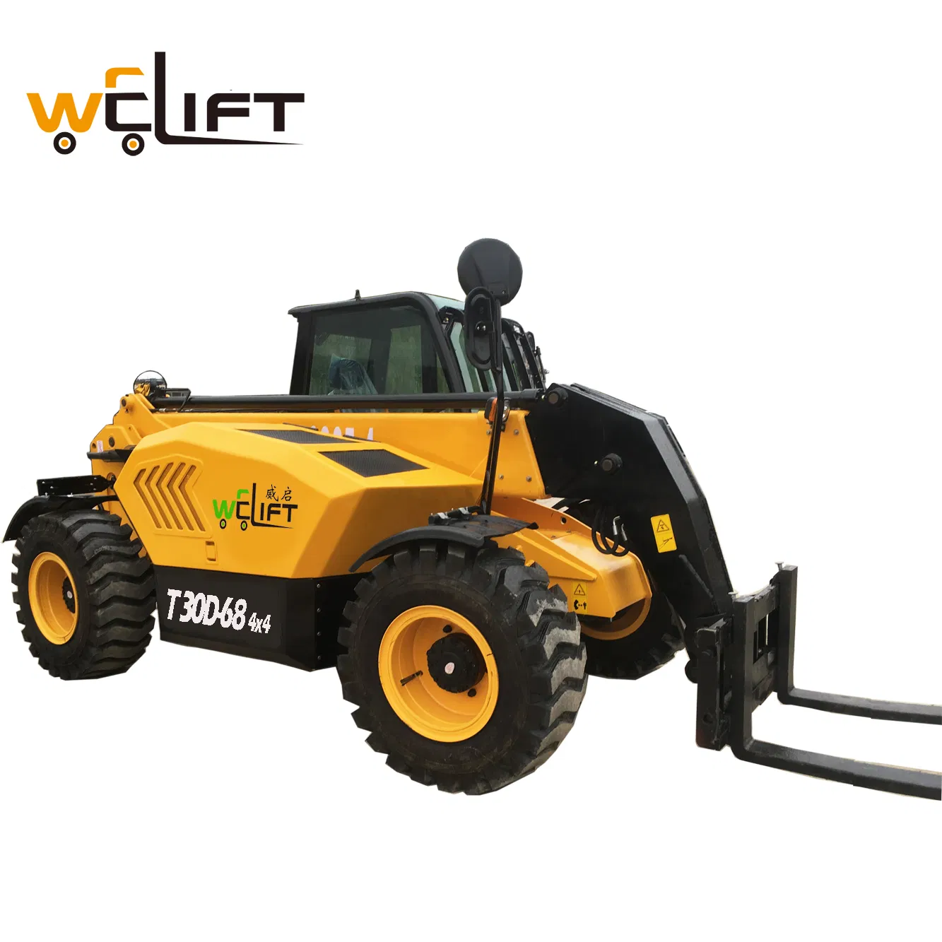 4X4 Drive 6.8 Meter Lifting Height Telehandler Telescopic Boom Forklift Four Wheel Steering Cheap Price for Sale