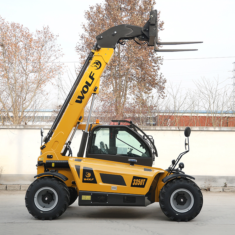Factory Multifunction Diesel 4WD 7000mm Lifting Height 3500kg 3.5t/Ton Capacity Agricultural Mini Compact Forklift Telehandler with Different Attachment