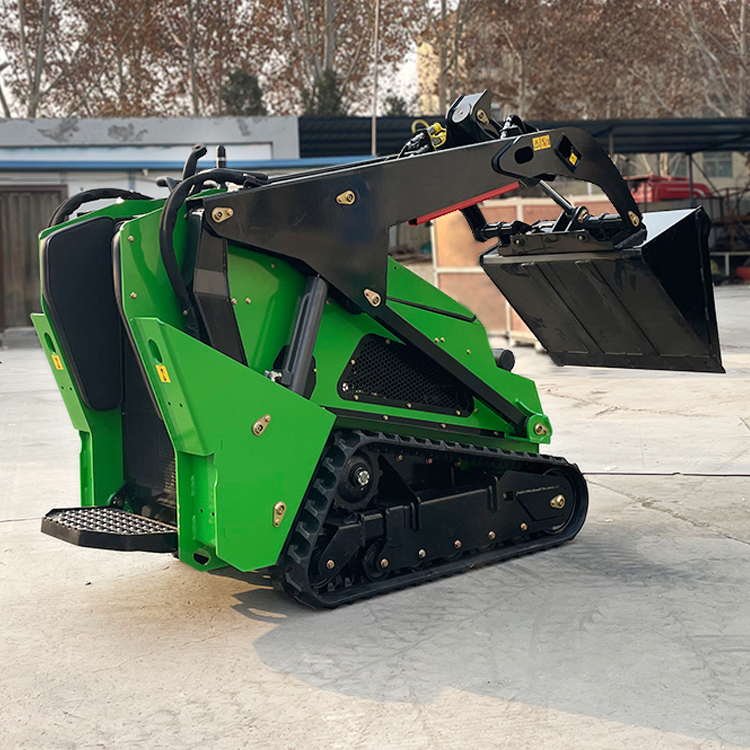 Derette Compact and Versatile Fast Shipping Diesel V1000 Mini Skid Steer Track Loader with Various Attachments