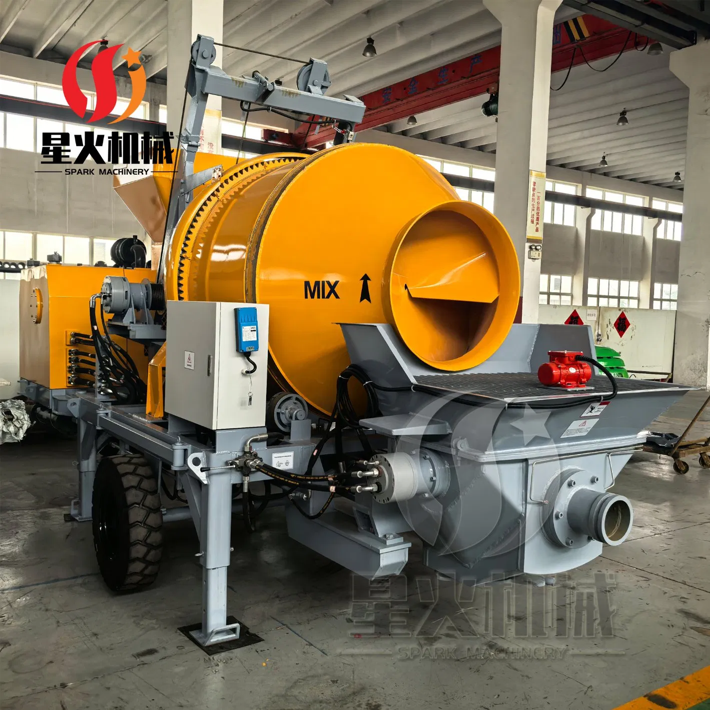 Rugged Jbc15/Jbs40 Mini Small Portable Stationary Truck Mounted Concrete Cement Mixer with Pump 63m Price Thrives in Extreme Outdoor Work Conditions