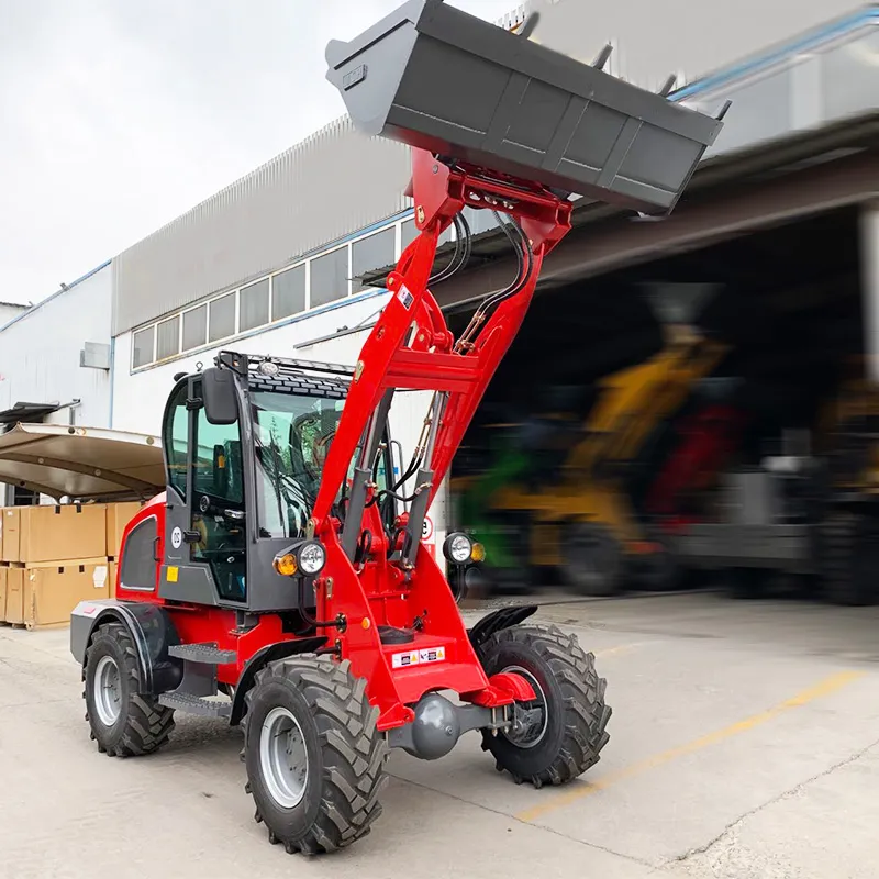 Hydraulic Mini Wheel Loader Side View
