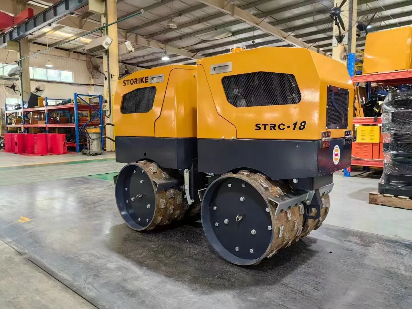 Release Hand 1800kg Road Roller Two Wheels Vibrating Trench Roller