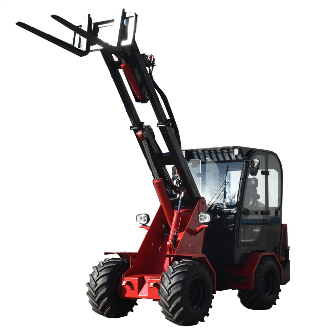 1.5/2ton Articulated Mini Small Compact Wheel Loader Radlader Hoflader with CE