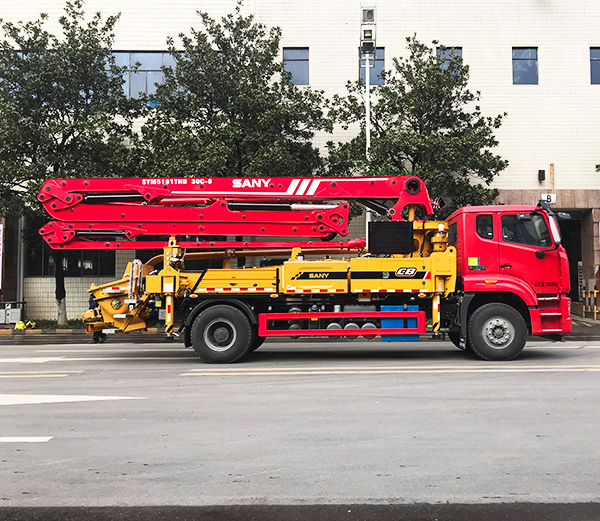Sany Concrete Car Pump Truck Pump Mortar 30 M Mounted Truck Mounted Boom Pump