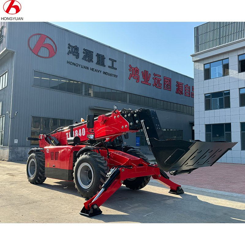 4-Section Telescopic Handler / High Altitude Truck / 18m Big Telehandler with Attachments