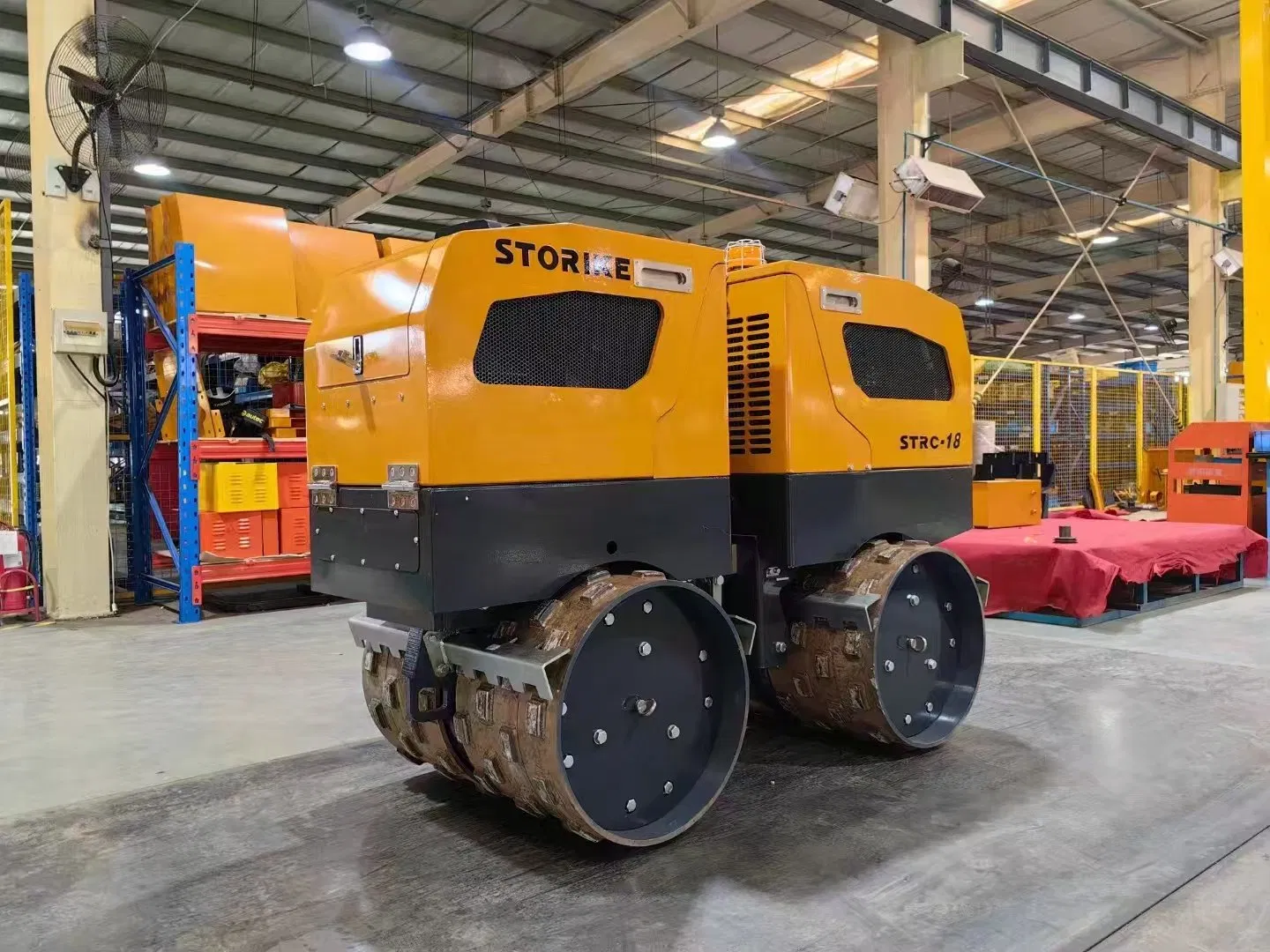 Release Hand 1800kg Road Roller Two Wheels Vibrating Trench Roller