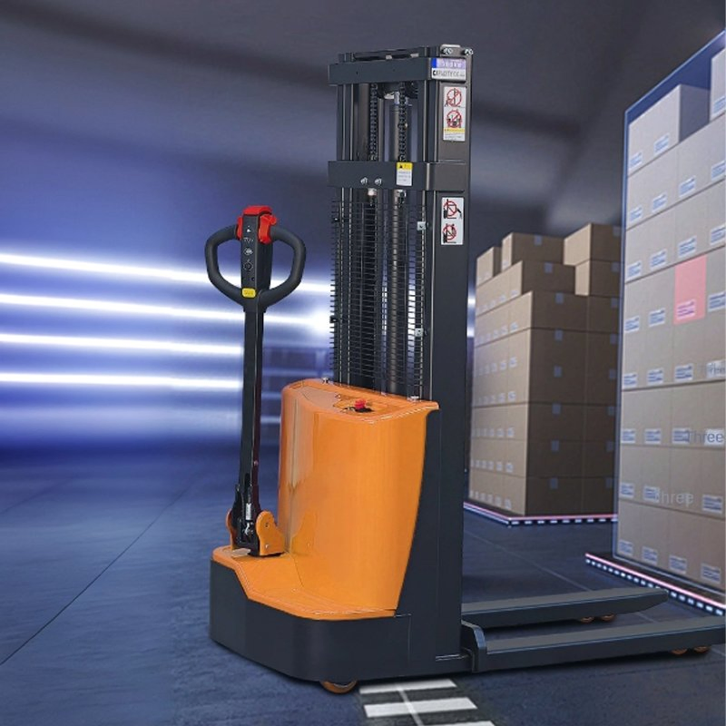 Load Capacity 1.5t Lifting Height 1600/2000/3000mm Electric Pallet Stacker Forklift