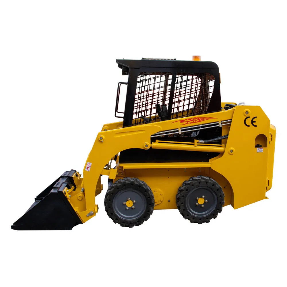 Hts-380 EPA Approved 400/500/700kg 850kg 1000kg Compact Structure Crawler Diesel Multipurpose Skid Steer Mini Micro Wheel Track Small Loader with Attachments