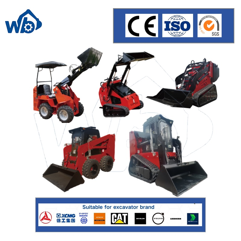 Multi Functional Compact Track Diesel Wheel Skid Steer Loader Construction Site Easy to Operate Farm Gasoline Crawler Mini Skids Steer Loaders