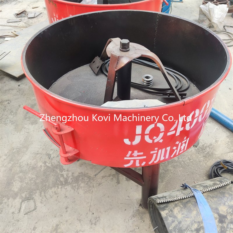 Electric Motor Bucket Small Flat Mouth Pan Cement Mixing Blending Machine Mixer Truck Concrete Blender Machine Price