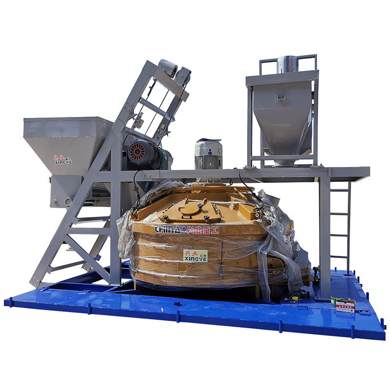 Hydraulic Discharging Pan Concrete Mixer with Weighting System Planetary Concrete Mixer