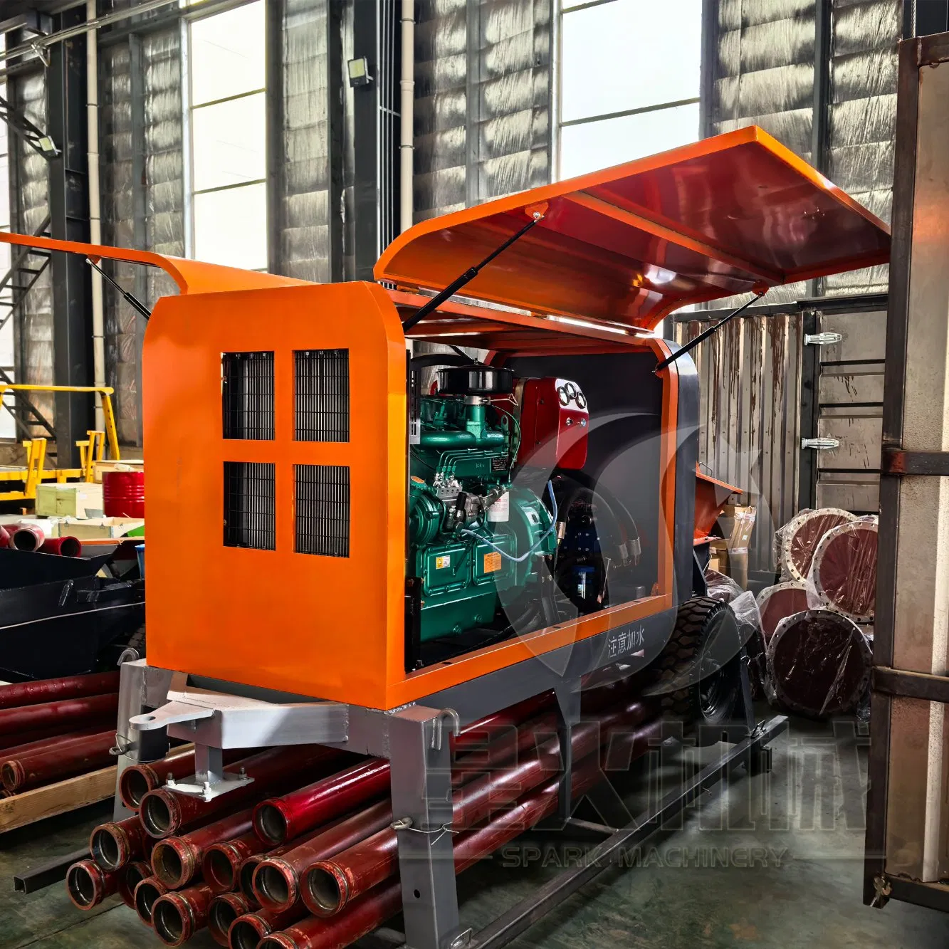 Small CE Hbt 22-20 Mini Portable Construction Truck Mounted Concrete Pump Trailer Pumping Equipment Pipe Flow Monitoring System