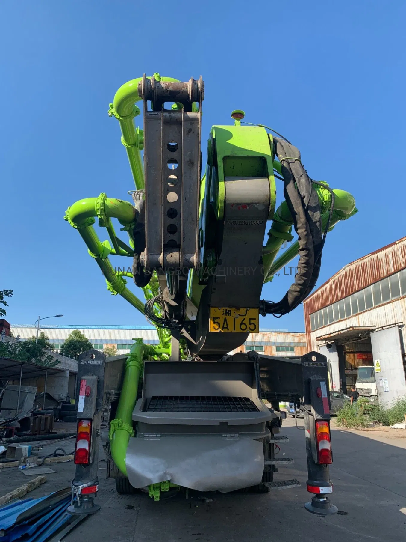 60m Zoomlion Renewed Beton Pump Mercedes Benz 6 Boom Section Pumping Truck Mounted Used Concrete Pump