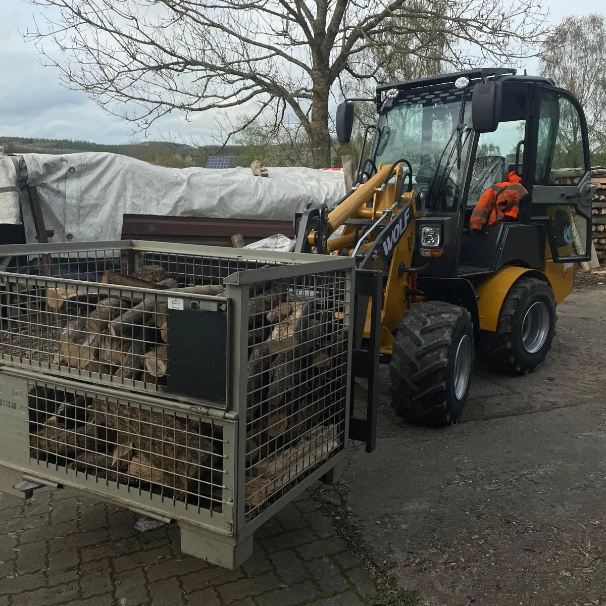 Wolf Top Quality Mini780h Diesel Engine Euro 5 Mini Compact Wheel Loader for Garden Farm