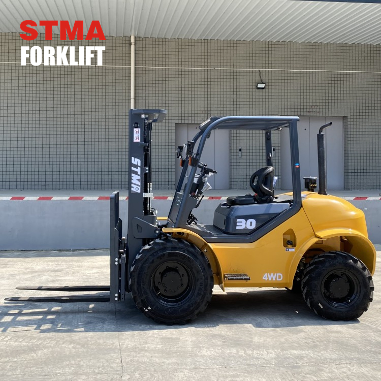 Stma 2.5tn 3tonne Rough Terrain Forklift 4X4 with Mitsubishi S4s Engine Euro3