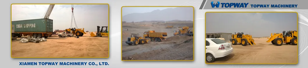 Wheel loader at customer side
