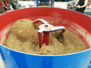 JQ350 small concrete pan mixer